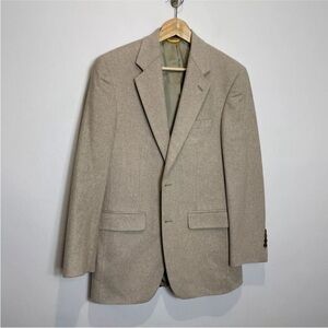 Vintage Lord & Taylor Cashmere Blazer. Taupe, Tan, Neutral